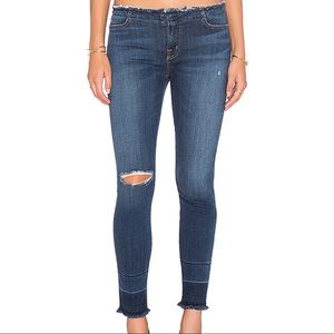 J Brand Mid-Rise Capri in Stigma